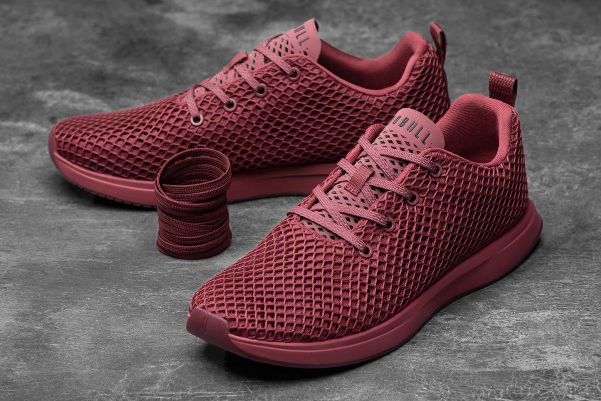 Nobull Mesh Runner Women's Running Shoes Burgundy | Australia (IG3541)